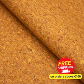 Agglomerate Yellow Portuguese cork fabric  COF-358