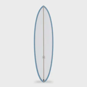 Aloha Twin Pin PU PVCP Surfboard 3F (FCSII) - Blue