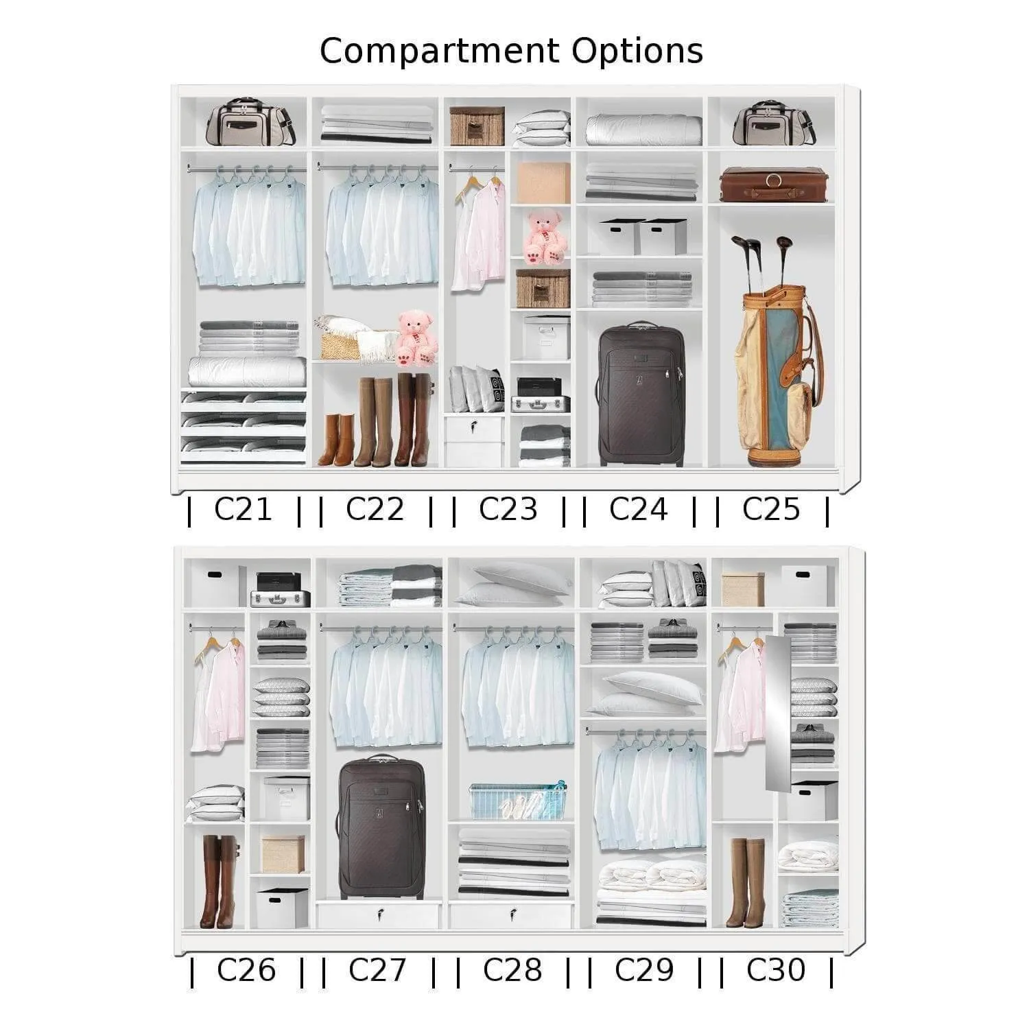 Amity Modular Wardrobe A25