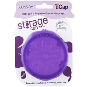 Blossom uCap -  Mason and Canning Jar Cap, Purple