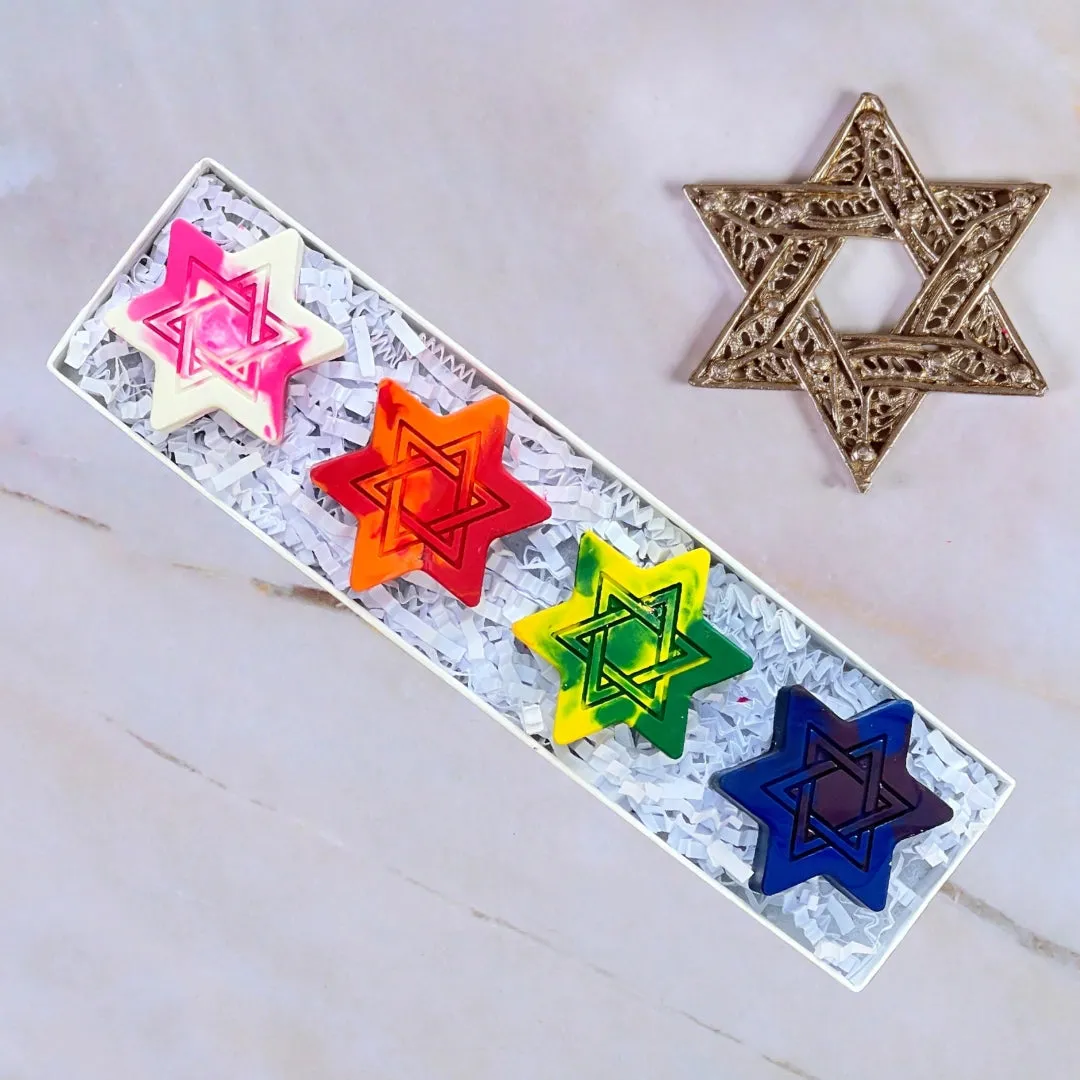 Jewish Star Crayons