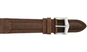 Tab End Leather Watch Strap Brown